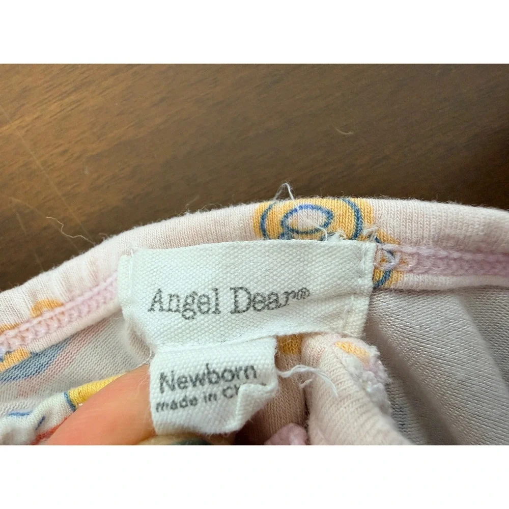 Angel Dear Bamboo Footie‎ Pajamas Zip Newborn 0-3 Months Printed Girl